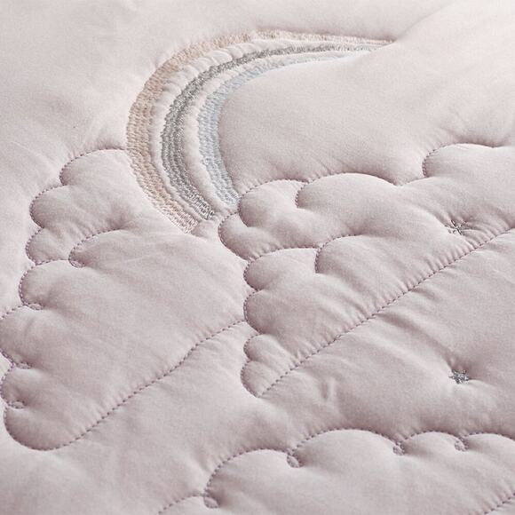 Pottery Barn Marlo Tencel Quilt Twin Size Lavender Purple Stitching Bedding NEW - Picture 3 of 5